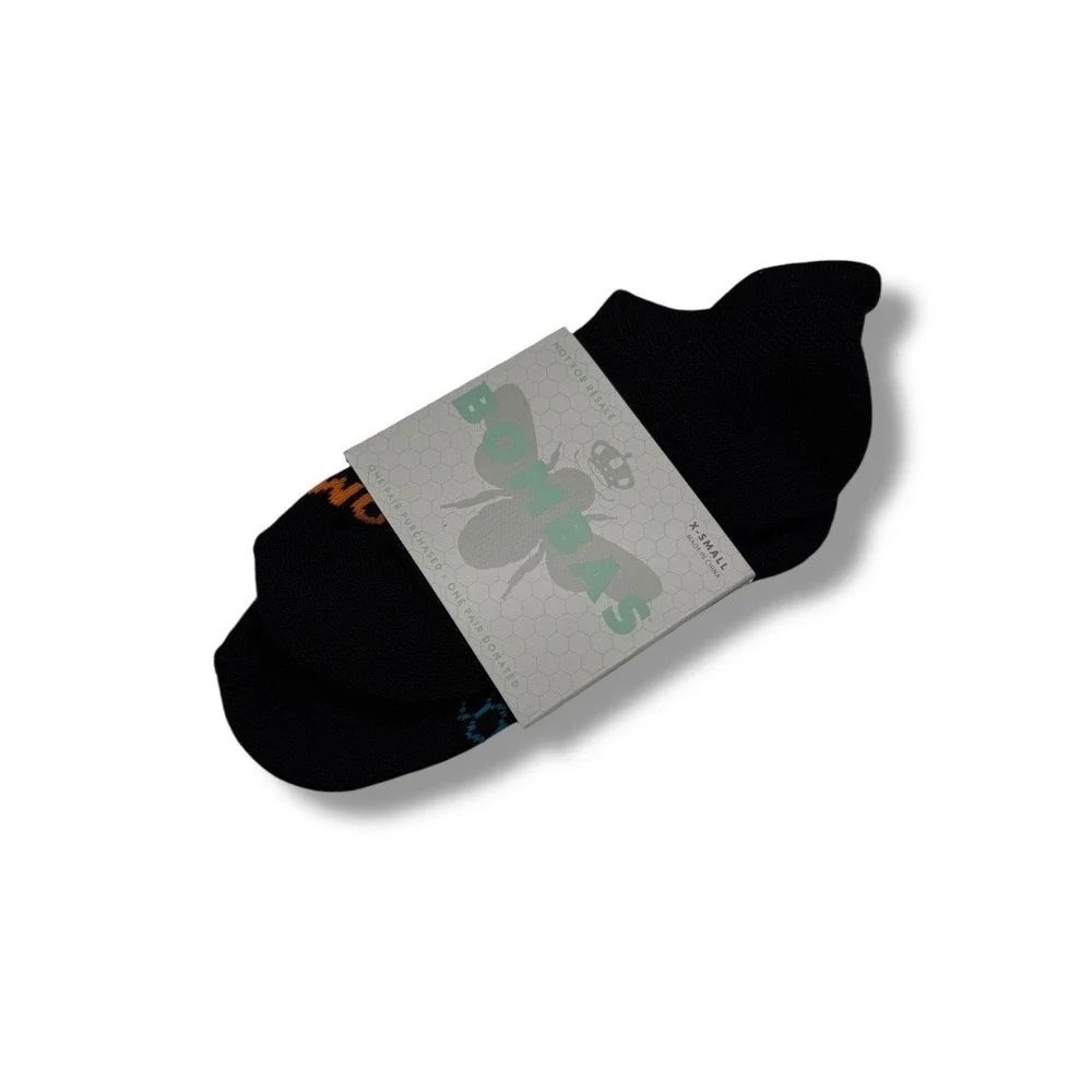 Bombas NWT Ankle Socks Women's X Small Black Casual‎ Everyday Comfort Fit